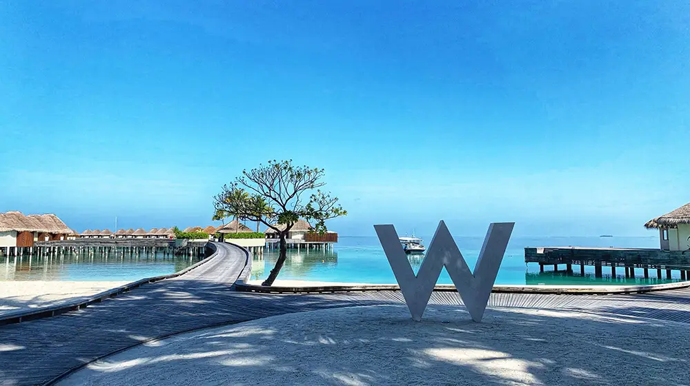 Overwater Villas at the W Hotel luxury resort in the Maldives Credit Card Hilton Gold Status- How To Get It For FREE in 2022